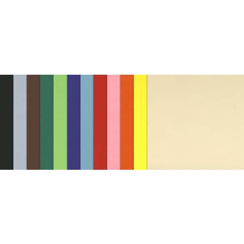 Cartoncini colorati Maxipack COLORLINE 50x70 cm 120 fogli 220 g/m² Canson 12 colori assortiti - C31074S057